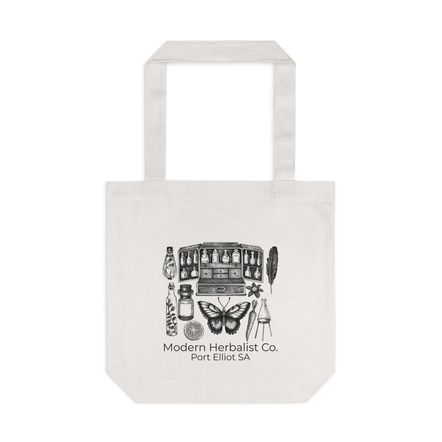 Herbalist's Cotton Tote Bag - Eco-Friendly Reusable Canvas Bag for Nature Lovers