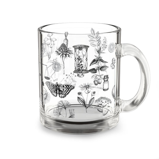 Botanical Glass Mug | Future is Botanical Design | Perfect Gift for Nature Lovers