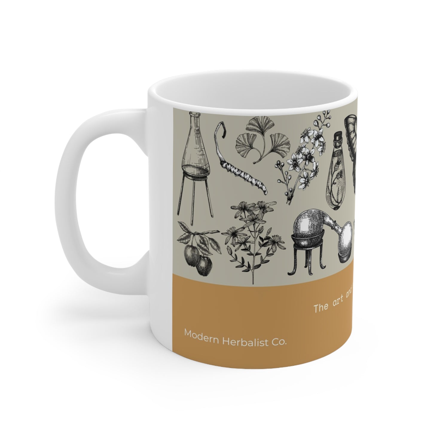 Botanical Herbalist Ceramic Cups
