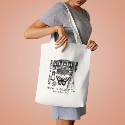 Herbalist's Cotton Tote Bag - Eco-Friendly Reusable Canvas Bag for Nature Lovers